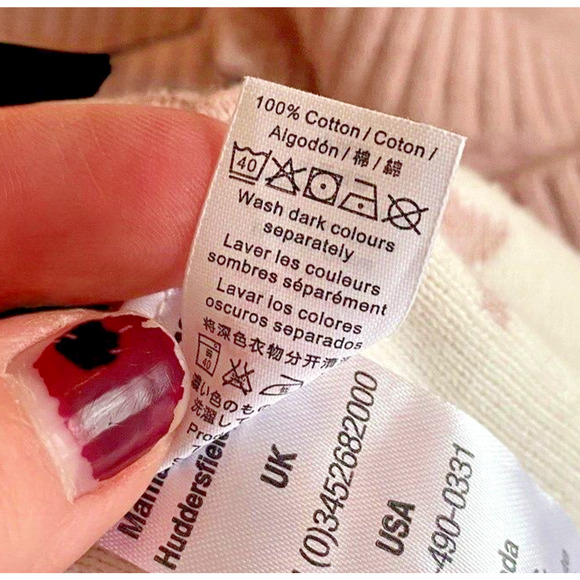 Mamas & Papas Baby Blanket Pale Pink Ivory White Star Soft Knit Nursery Girls - Picture 13 of 14